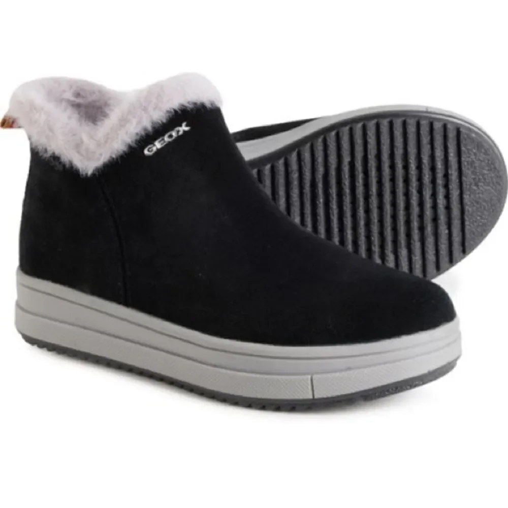 Geox Girls Rebecca Ankle Boot, Black Size 1